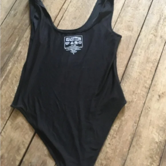Led Zeppelin Black Women's Bodysuit xs s m - Picture 3 of 7